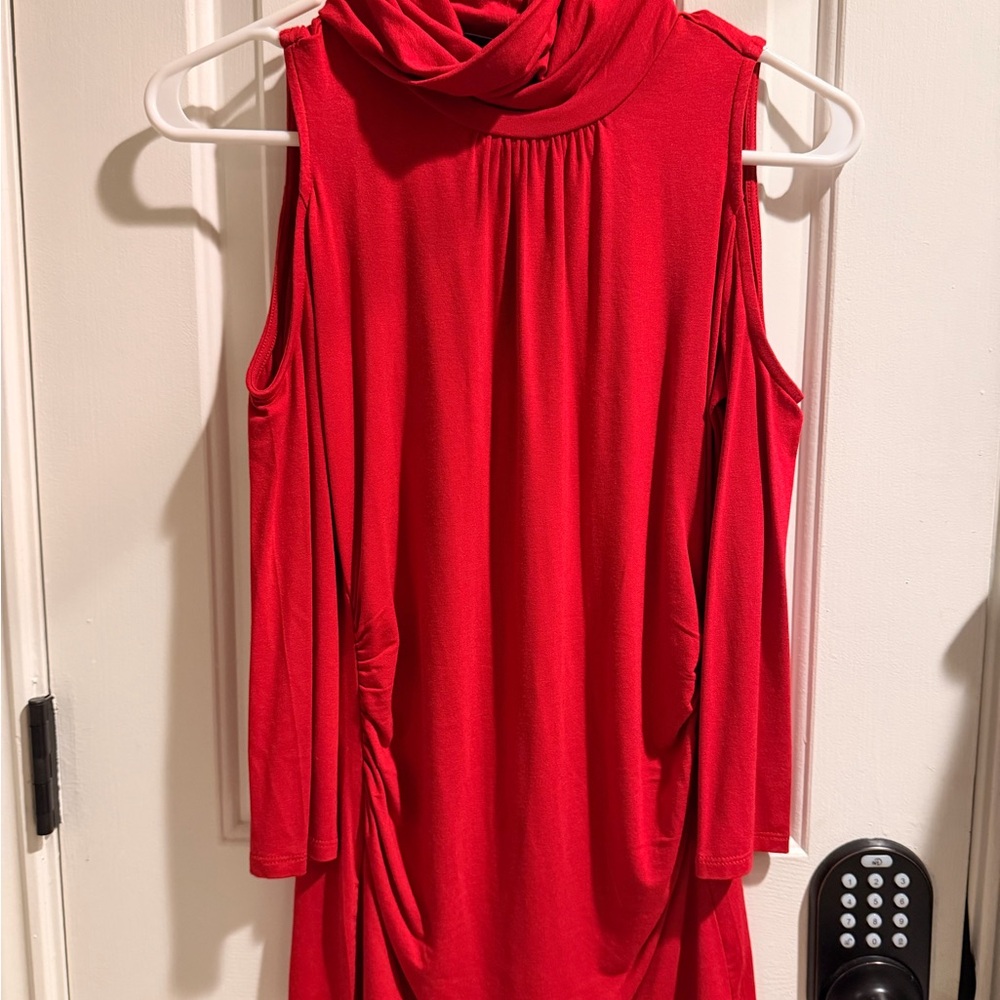New York & Company Cold Shoulder Turtleneck
